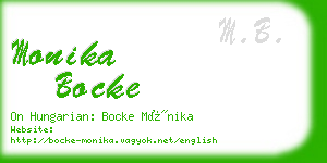 monika bocke business card